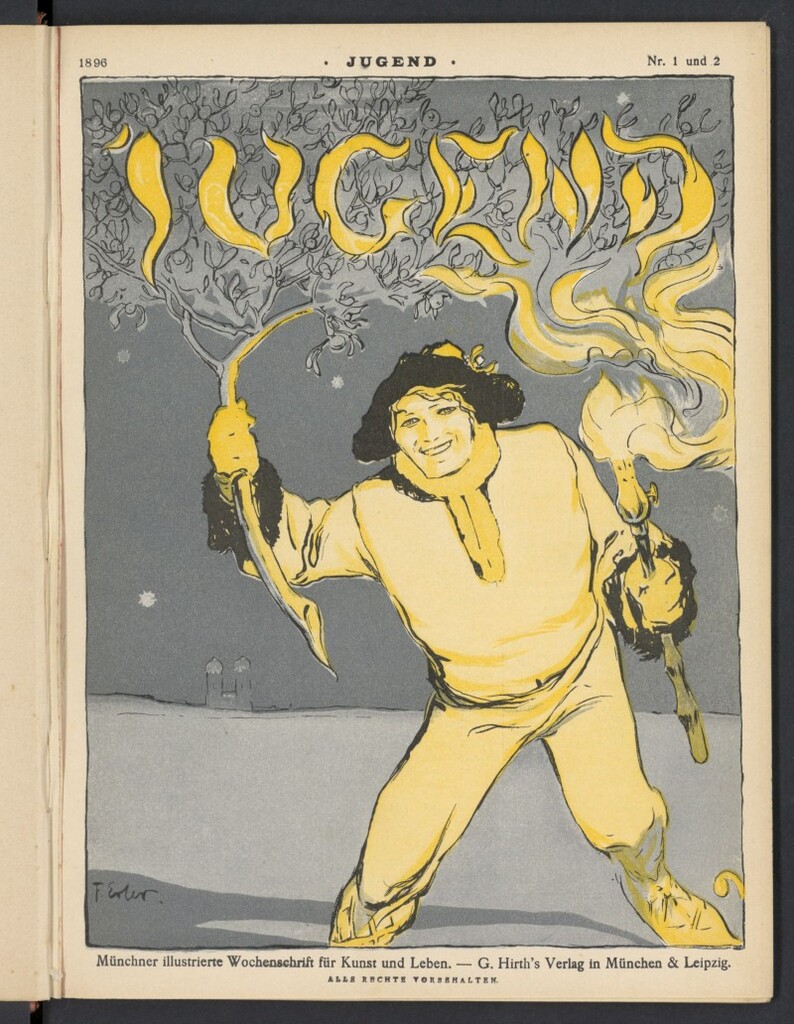Miniatura de Jugend de enero de 1896, nº 1 y 2