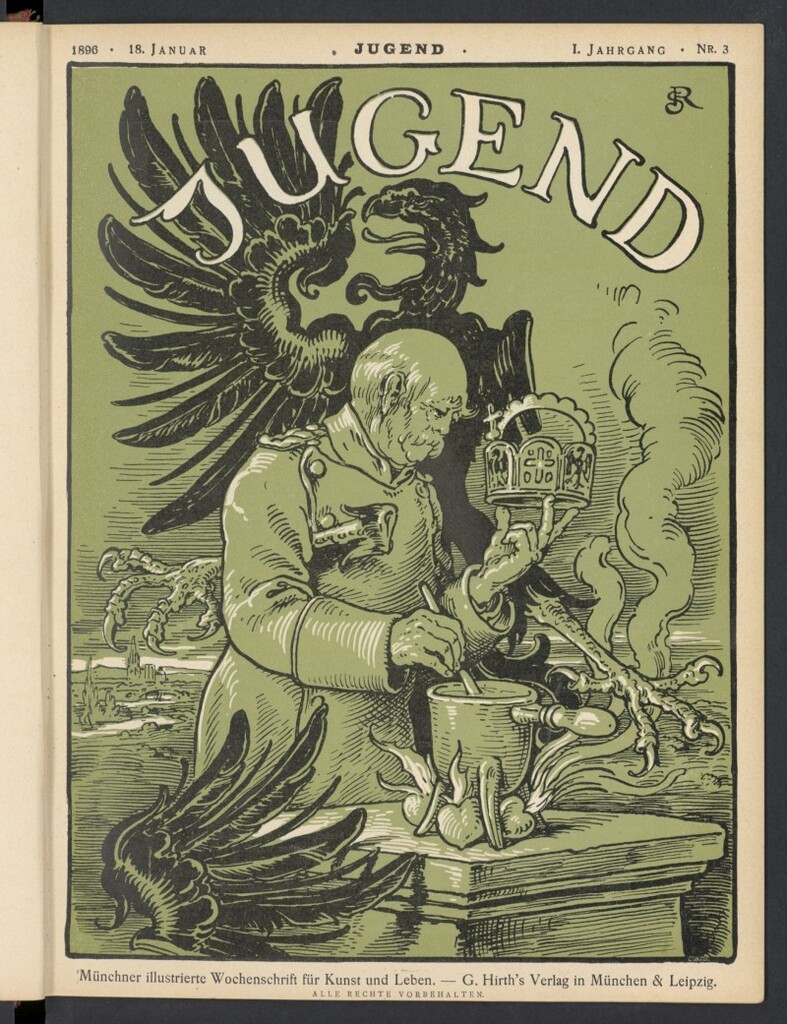 Miniatura de Jugend del 18 de enero de 1896, nº 3