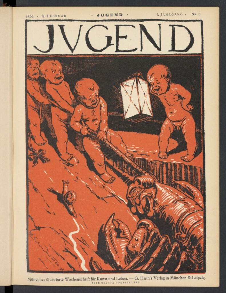 Miniatura de Jugend del 8 de febrero de 1896, nº 6