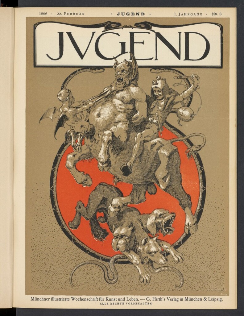 Miniatura de Jugend del 22 de febrero de 1896, nº 8