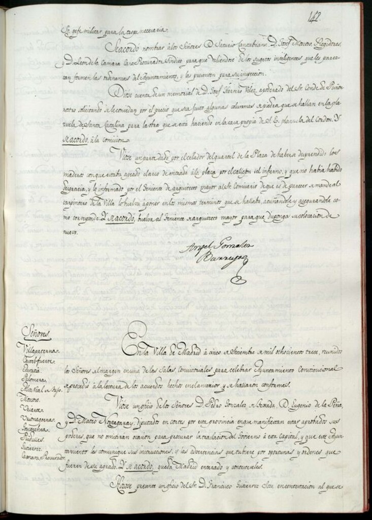 Miniatura de Libro de Acuerdos del Ayuntamiento de Madrid del 5 de octubre de 1813