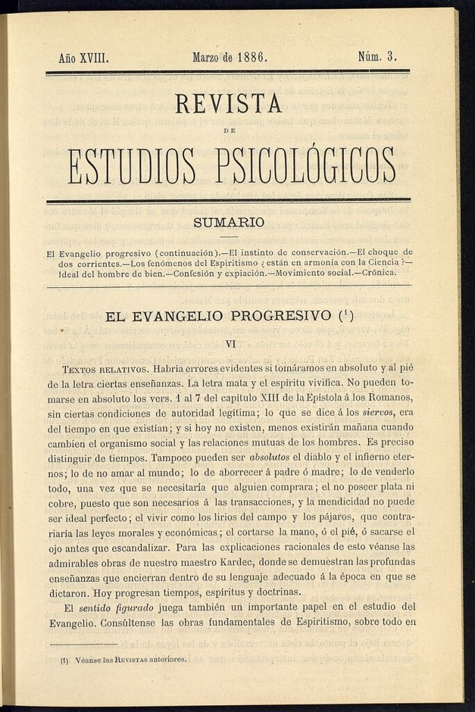 Miniatura de Revista de Estudios Psicológicos de marzo de 1886, nº 3