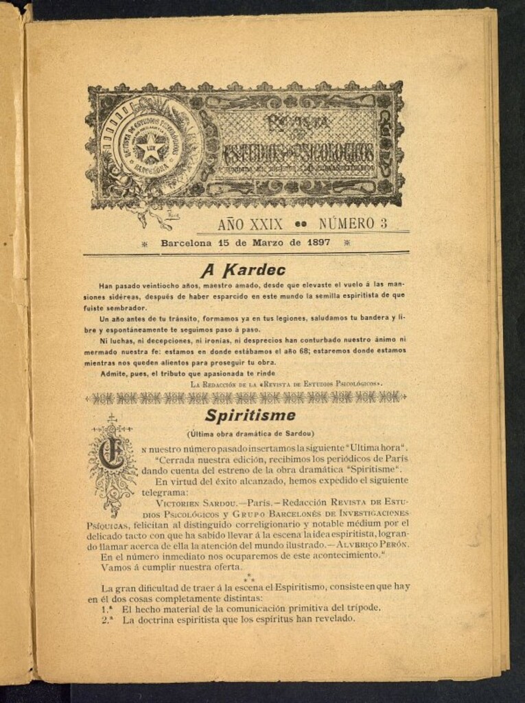 Miniatura de Revista de Estudios Psicológicos de 15 de marzo de 1897, nº 3