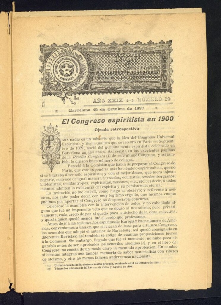 Miniatura de Revista de Estudios Psicológicos de 15 de octubre de 1897, nº 10