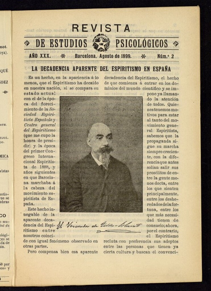 Miniatura de Revista de Estudios Psicológicos de agosto de 1899, nº 2