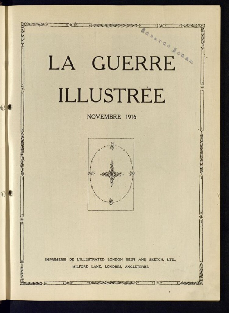 Miniatura de La Guerre Illustrée de noviembre de 1916