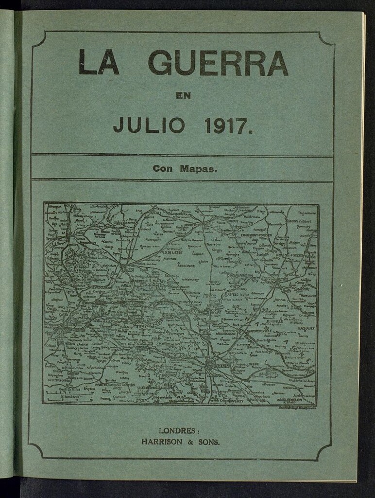 Miniatura de La Guerra con Mapas de julio de 1917