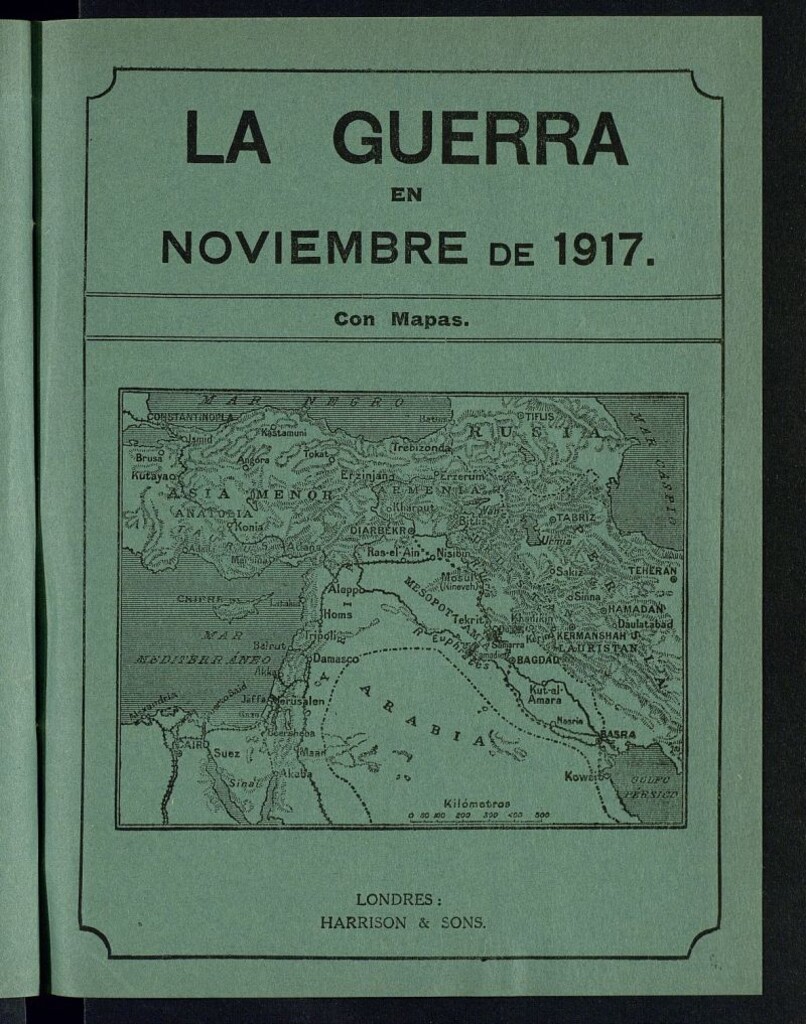 Miniatura de La Guerra con Mapas de noviembre de 1917