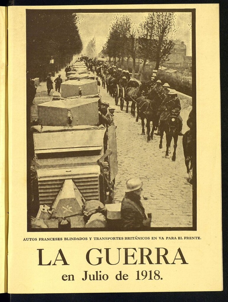 Miniatura de La Guerra con Mapas de julio de 1918