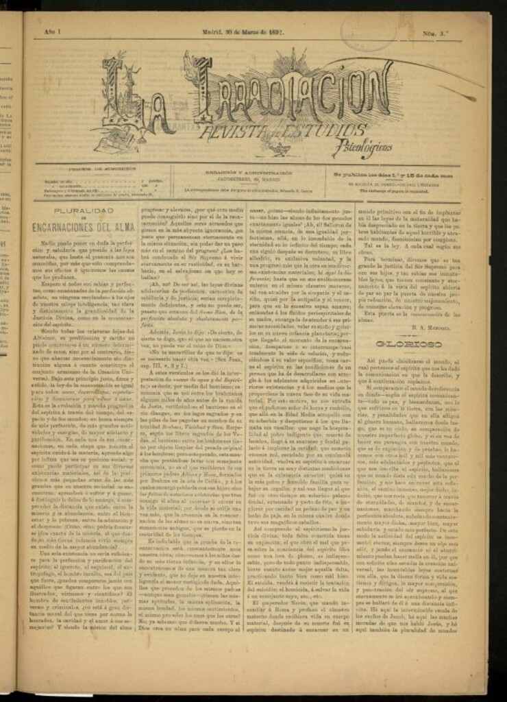 Miniatura de La Irradiación del 30 de marzo de 1892, nº 3