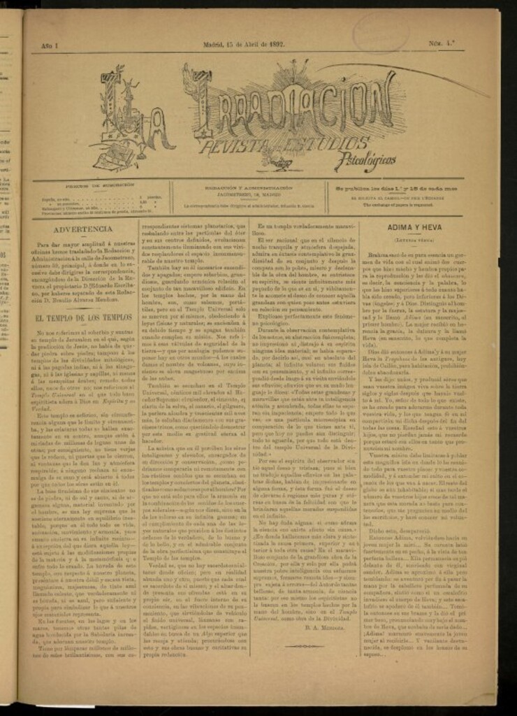 Miniatura de La Irradiación del 15 de abril de 1892, nº 4