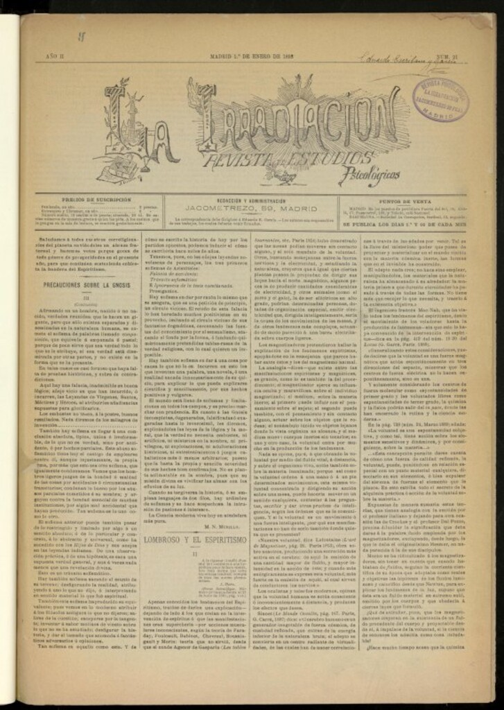 Miniatura de La Irradiación del 1 de enero de 1893, nº 21