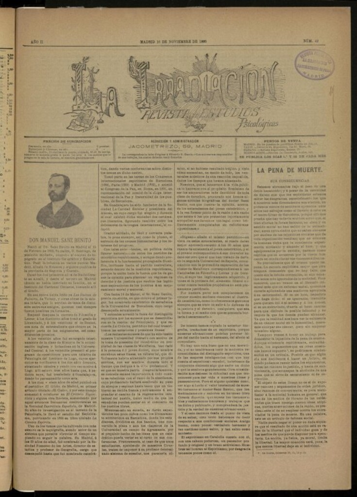 Miniatura de La Irradiación del 16 de noviembre de 1893, nº 42