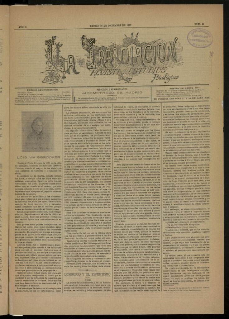 Miniatura de La Irradiación del 16 de diciembre de 1893, nº 44