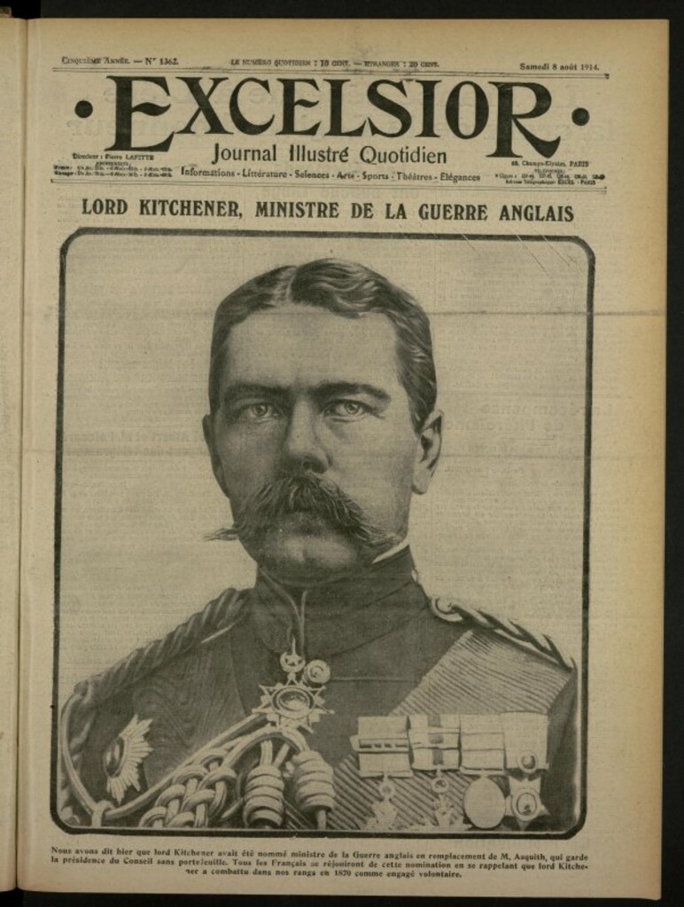 Miniatura de Excelsior: journal illustré quotidien de 8 de agosto de 1914, nº 1362