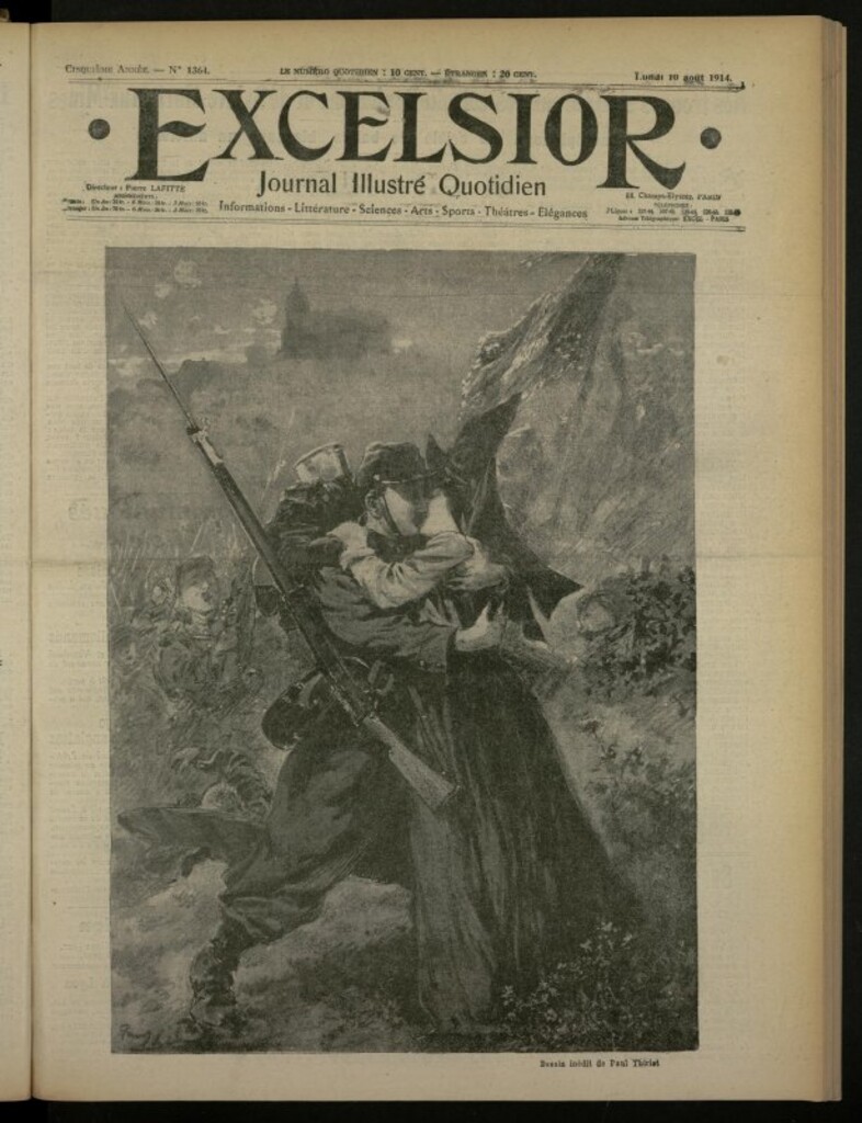 Miniatura de Excelsior: journal illustré quotidien de 10 de agosto de 1914, nº 1364