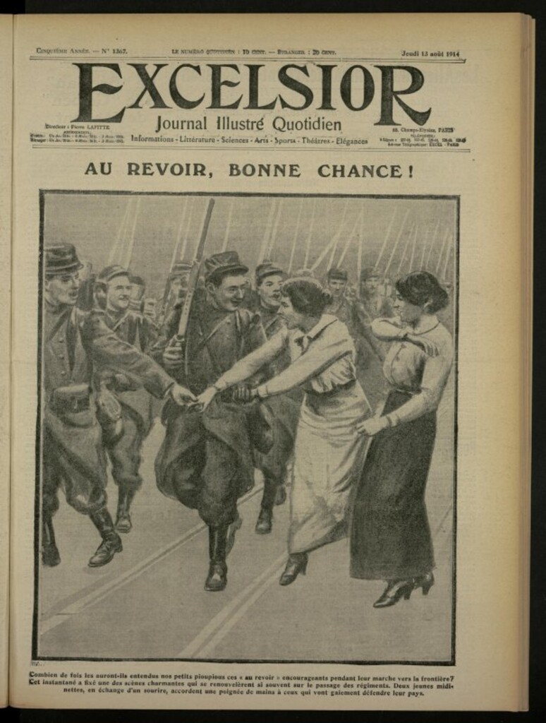 Miniatura de Excelsior: journal illustré quotidien de 13 de agosto de 1914, nº 1367