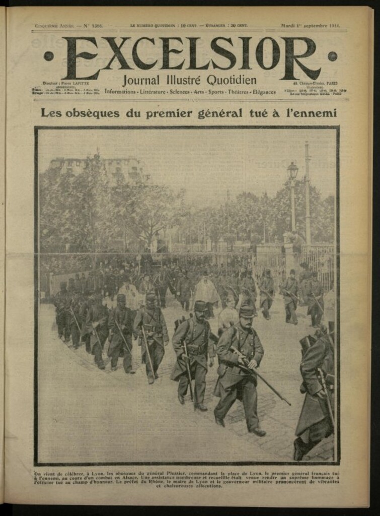 Miniatura de Excelsior: journal illustré quotidien de 1 de septiembre de 1914, nº 1386