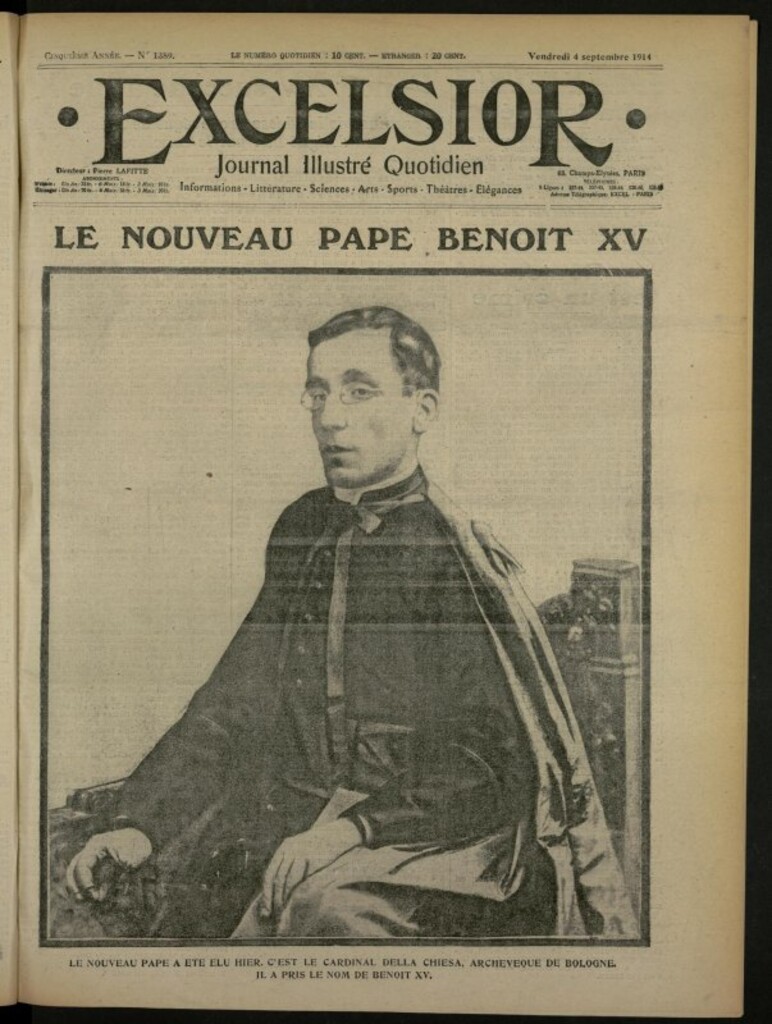 Miniatura de Excelsior: journal illustré quotidien de 4 de septiembre de 1914, nº 1389