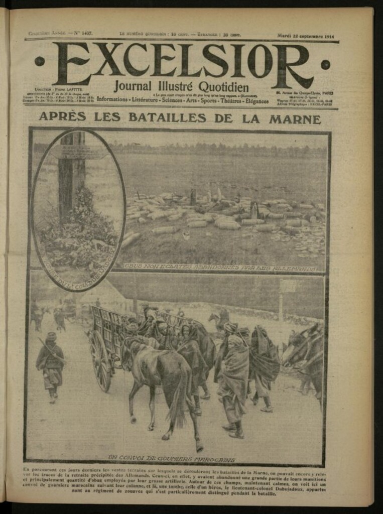 Miniatura de Excelsior: journal illustré quotidien de 22 de septiembre de 1914, nº 1407
