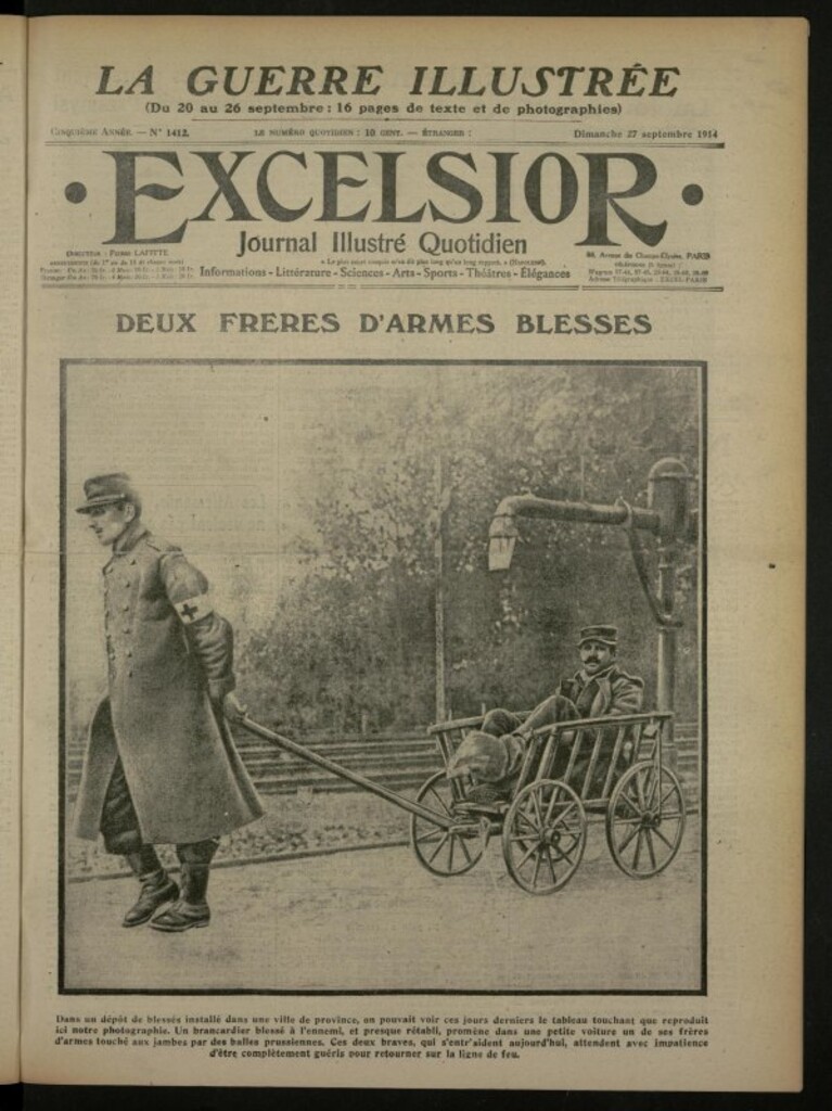Miniatura de Excelsior: journal illustré quotidien de 27 de septiembre de 1914, nº 1412