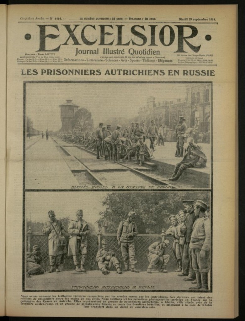 Miniatura de Excelsior: journal illustré quotidien de 29 de septiembre de 1914, nº 1414