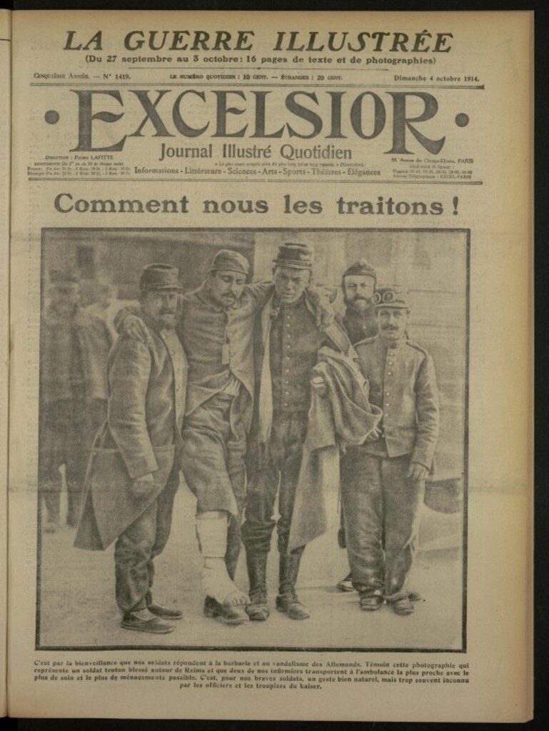 Miniatura de Excelsior: journal illustré quotidien de 4 de octubre de 1914, nº 1419