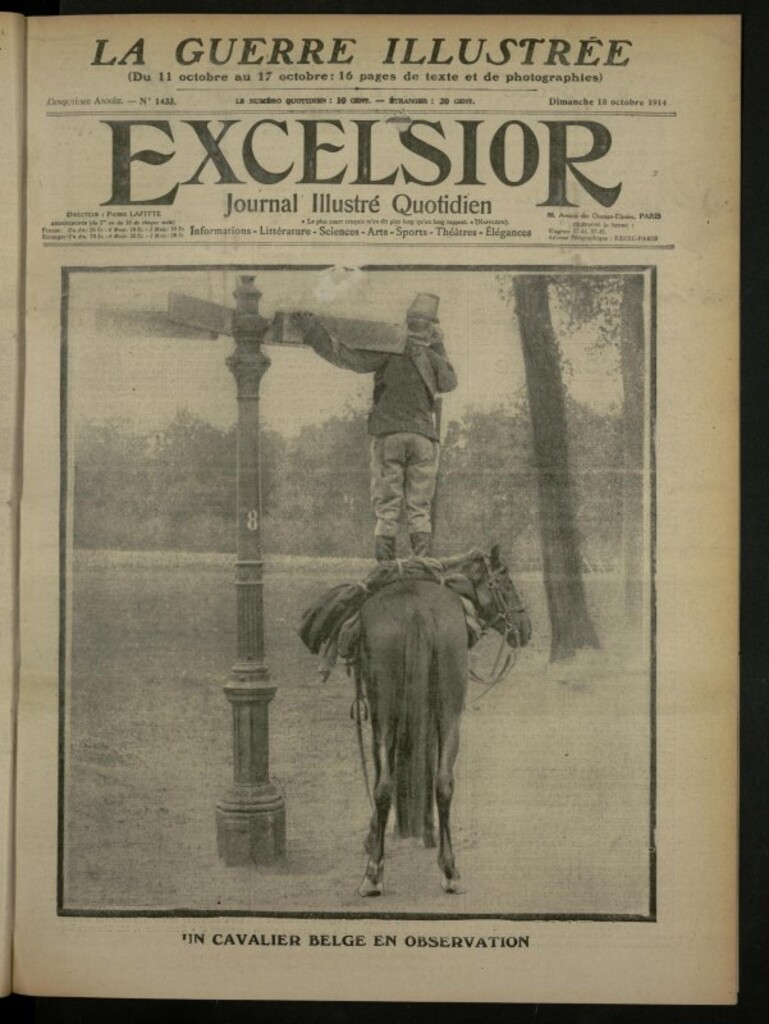 Miniatura de Excelsior: journal illustré quotidien de 18 de octubre de 1914, nº 1433