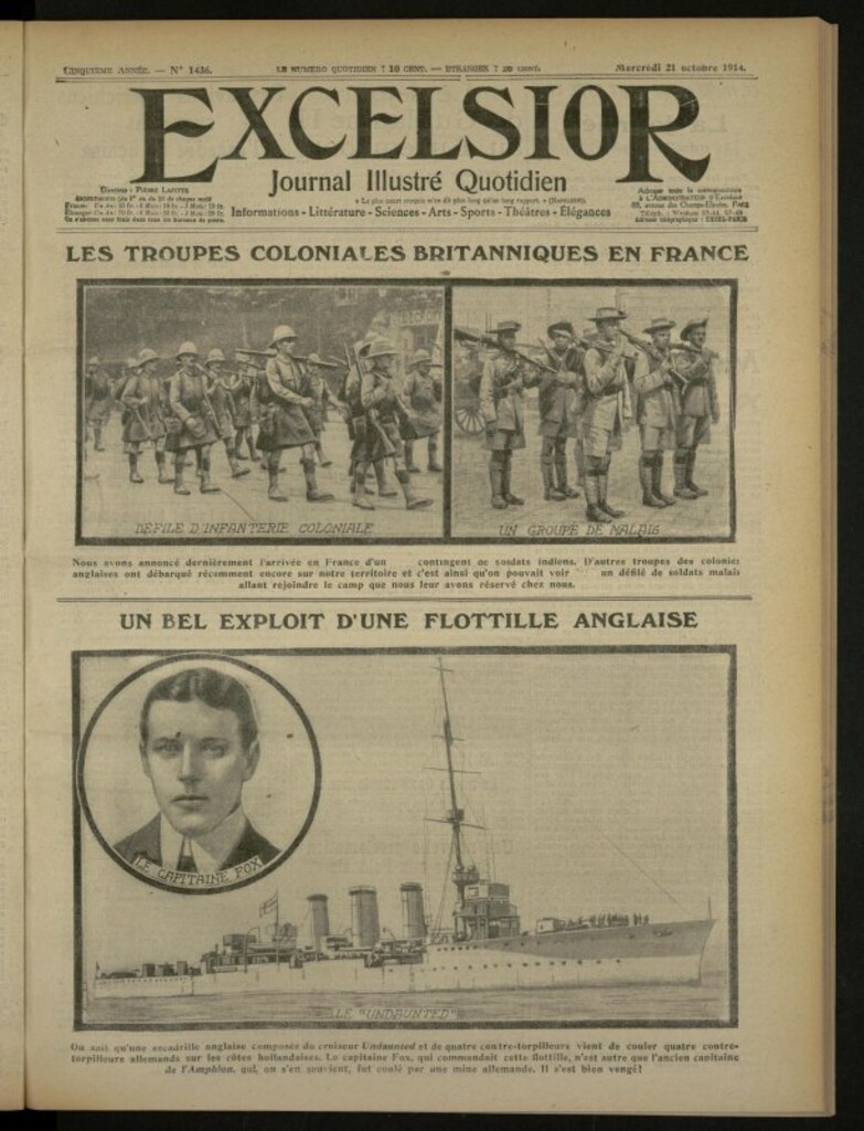 Miniatura de Excelsior: journal illustré quotidien del 21 de octubre de 1914, nº 1436