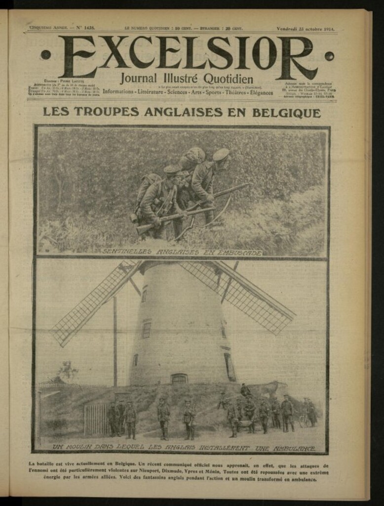 Miniatura de Excelsior: journal illustré quotidien de 23 de octubre de 1914, nº 1438
