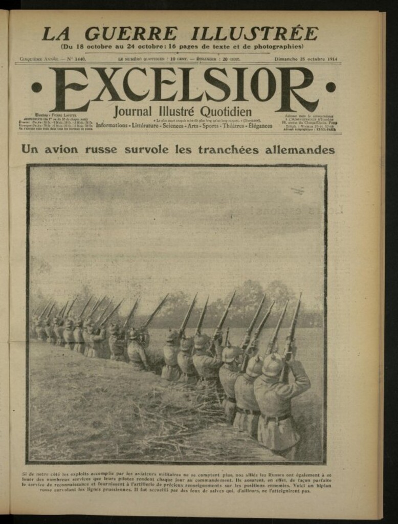 Miniatura de Excelsior: journal illustré quotidien de 25 de octubre de 1914, nº 1440