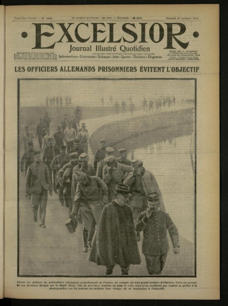 Miniatura de Excelsior: journal illustré quotidien de 31 de octubre de 1914, nº 1446