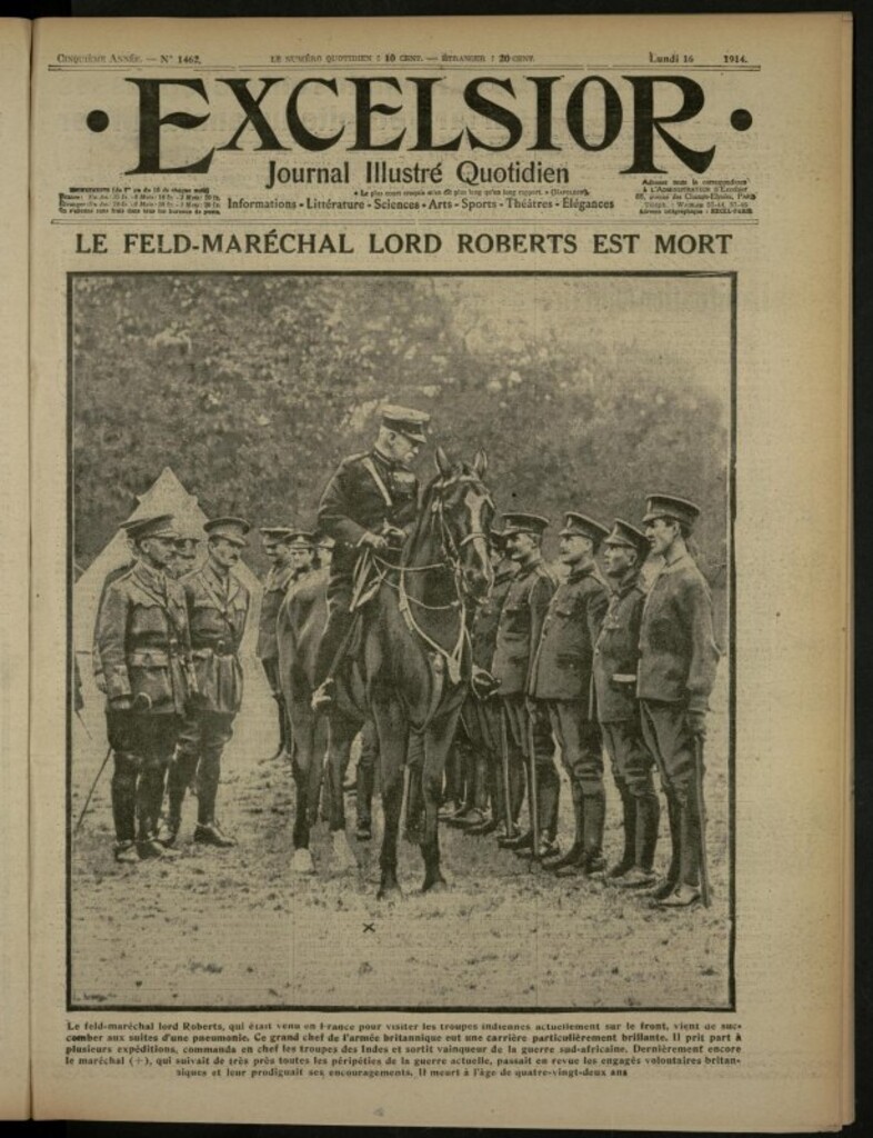 Miniatura de Excelsior: journal illustré quotidien de 16 de noviembre de 1914, nº 1462