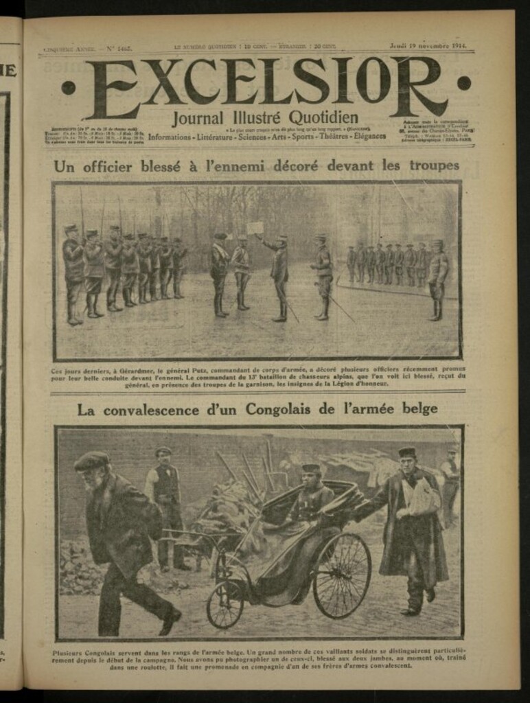 Miniatura de Excelsior: journal illustré quotidien de 19 de noviembre de 1914, nº 1465