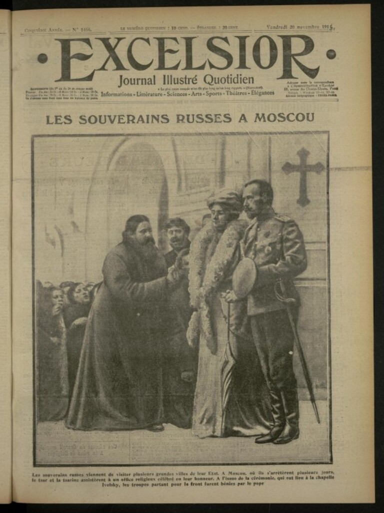 Miniatura de Excelsior: journal illustré quotidien de 20 de noviembre de 1914, nº 1466