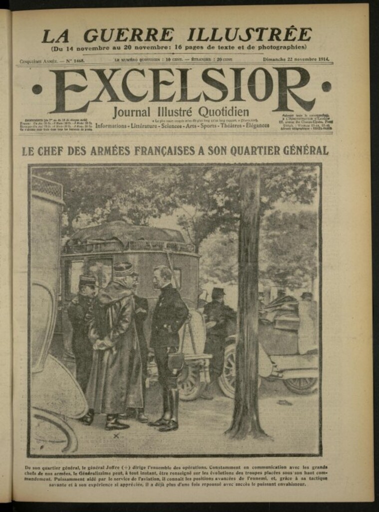 Miniatura de Excelsior: journal illustré quotidien de 22 de noviembre de 1914, nº 1468
