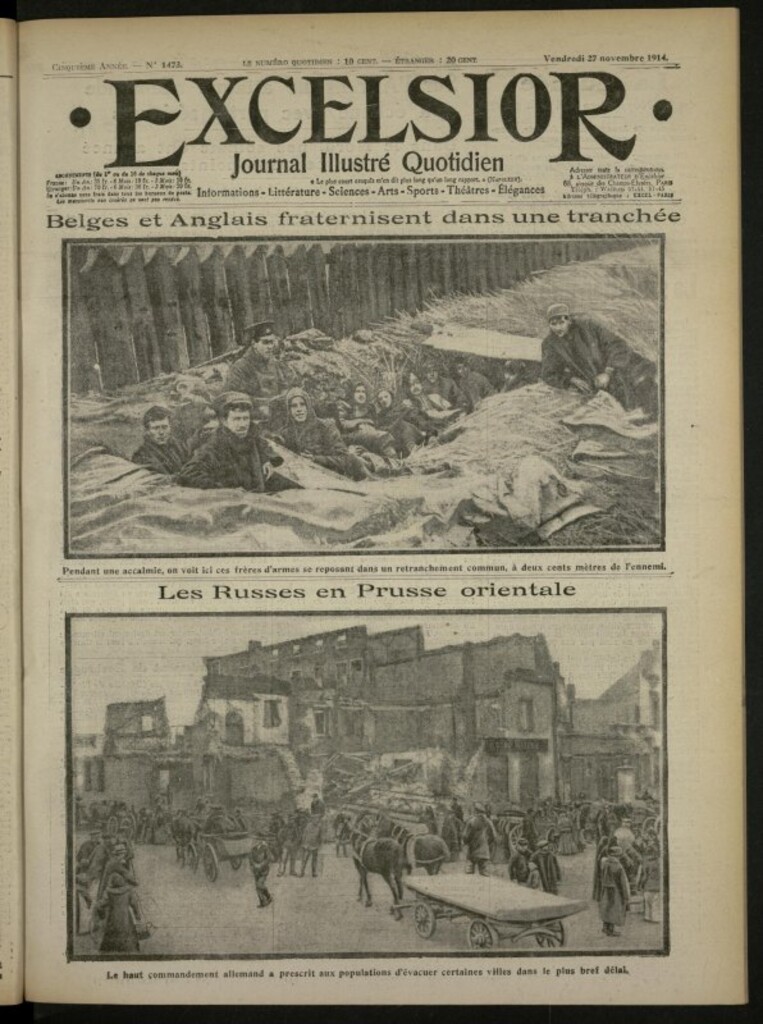 Miniatura de Excelsior: journal illustré quotidien de 27 de noviembre de 1914, nº 1473