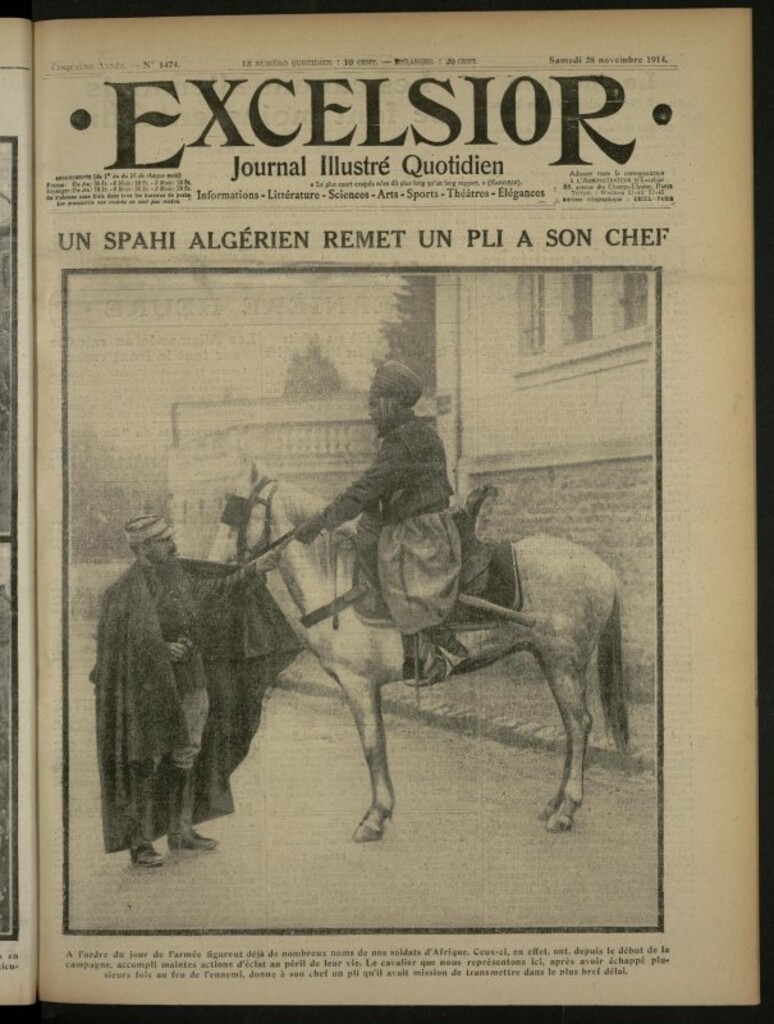 Miniatura de Excelsior: journal illustré quotidien de 28 de noviembre de 1914, nº 1474
