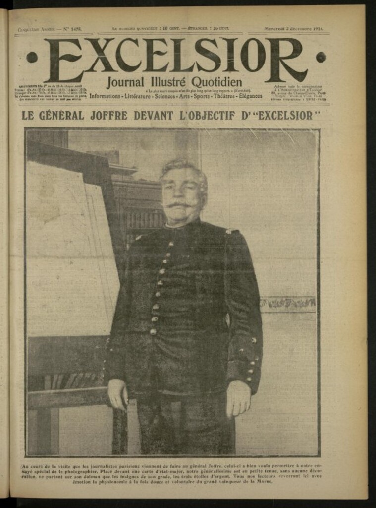 Miniatura de Excelsior: journal illustré quotidien de 2 de diciembre de 1914, nº 1478