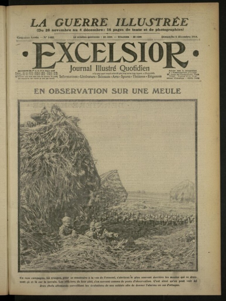 Miniatura de Excelsior: journal illustré quotidien de 6 de diciembre de 1914, nº 1482