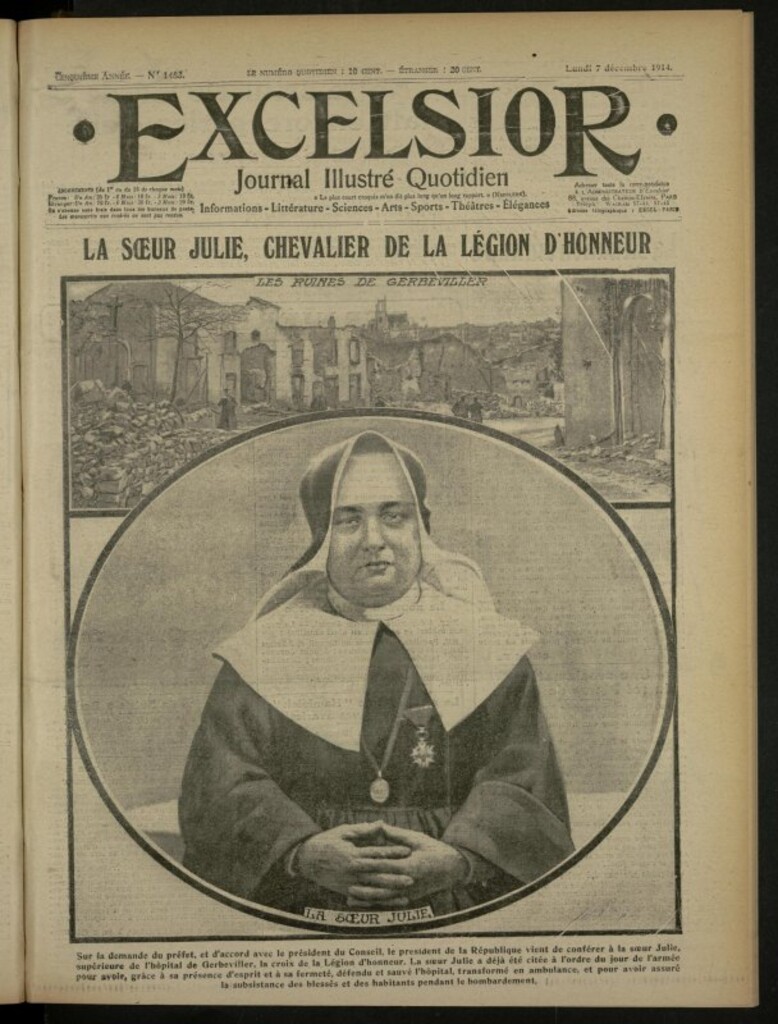 Miniatura de Excelsior: journal illustré quotidien de 7 de diciembre de 1914, nº 1483