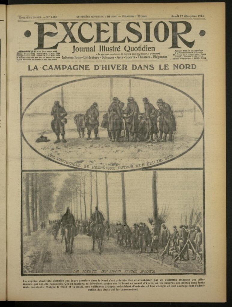 Miniatura de Excelsior: journal illustré quotidien de 17 de diciembre de 1914, nº 1493