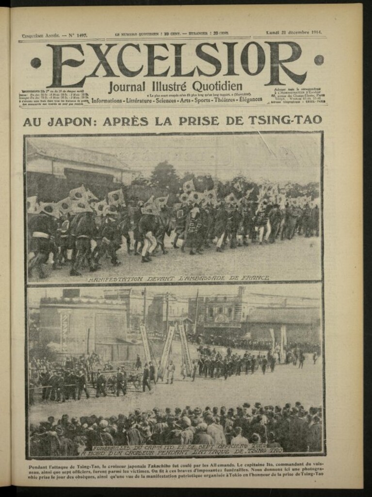 Miniatura de Excelsior: journal illustré quotidien de 21 de diciembre de 1914, nº 1497