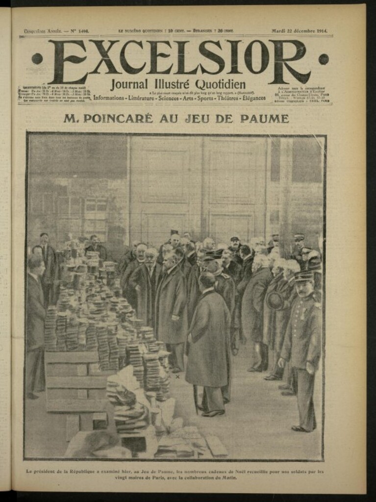 Miniatura de Excelsior: journal illustré quotidien de 22 de diciembre de 1914, nº 1498
