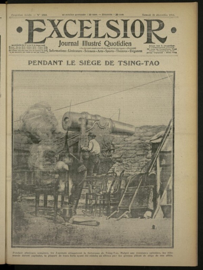 Miniatura de Excelsior: journal illustré quotidien de 26 de diciembre de 1914, nº 1502