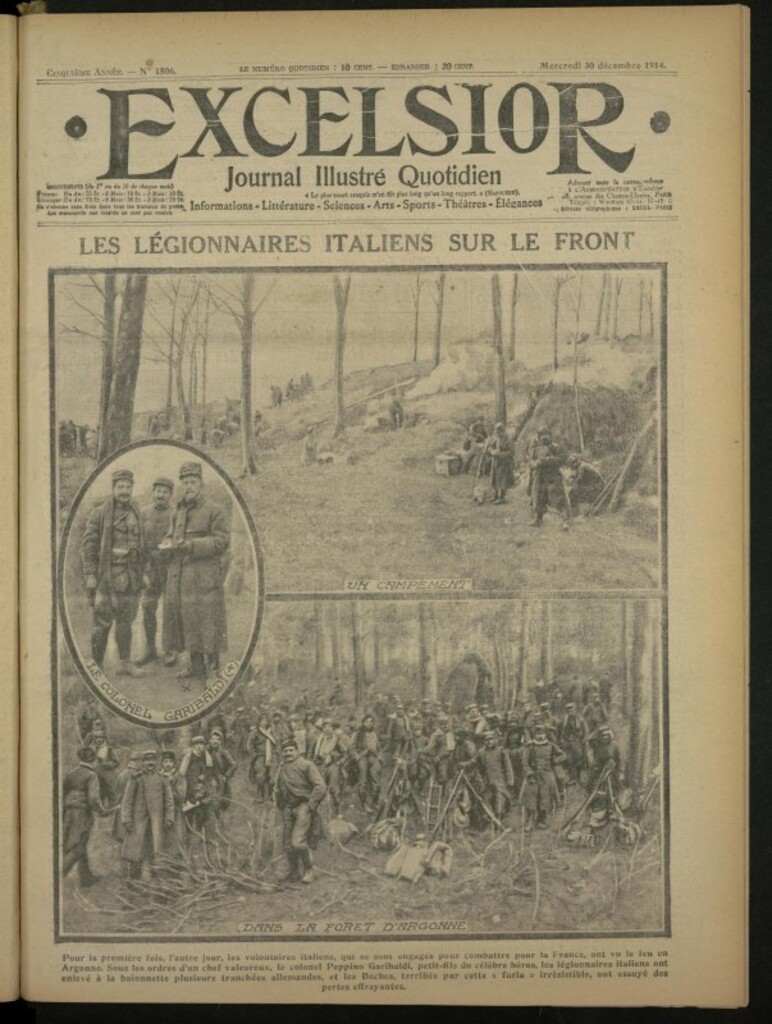 Miniatura de Excelsior: journal illustré quotidien de 30 de diciembre de 1914, nº 1506