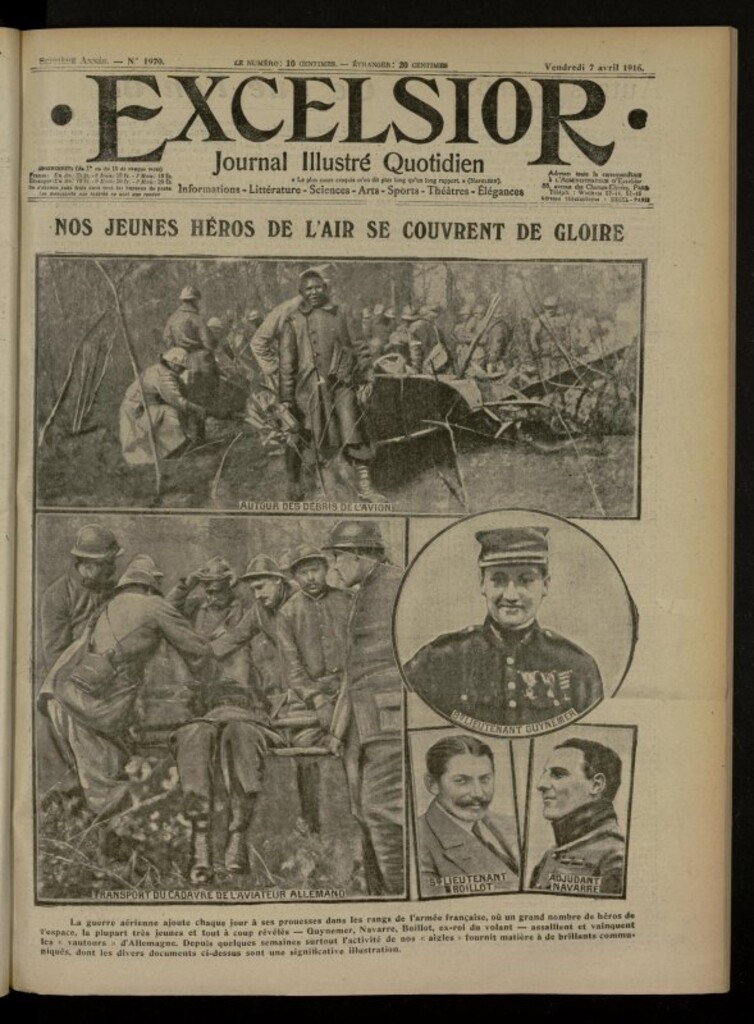 Miniatura de Excelsior: journal illustré quotidien de 7 de abril de 1916, nº 1970