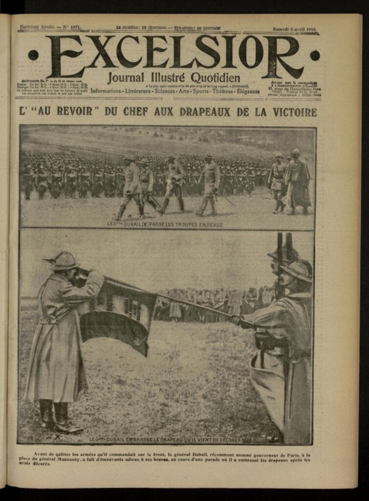 Miniatura de Excelsior: journal illustré quotidien de 8 de abril de 1916, nº 1971