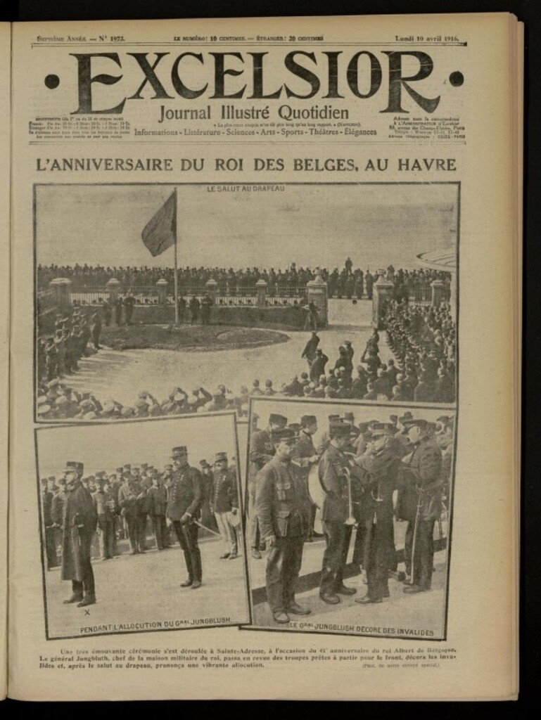 Miniatura de Excelsior: journal illustré quotidien de 10 de abril de 1916, nº 1973