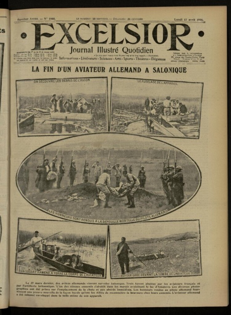 Miniatura de Excelsior: journal illustré quotidien de 17 de abril de 1916, nº 1980